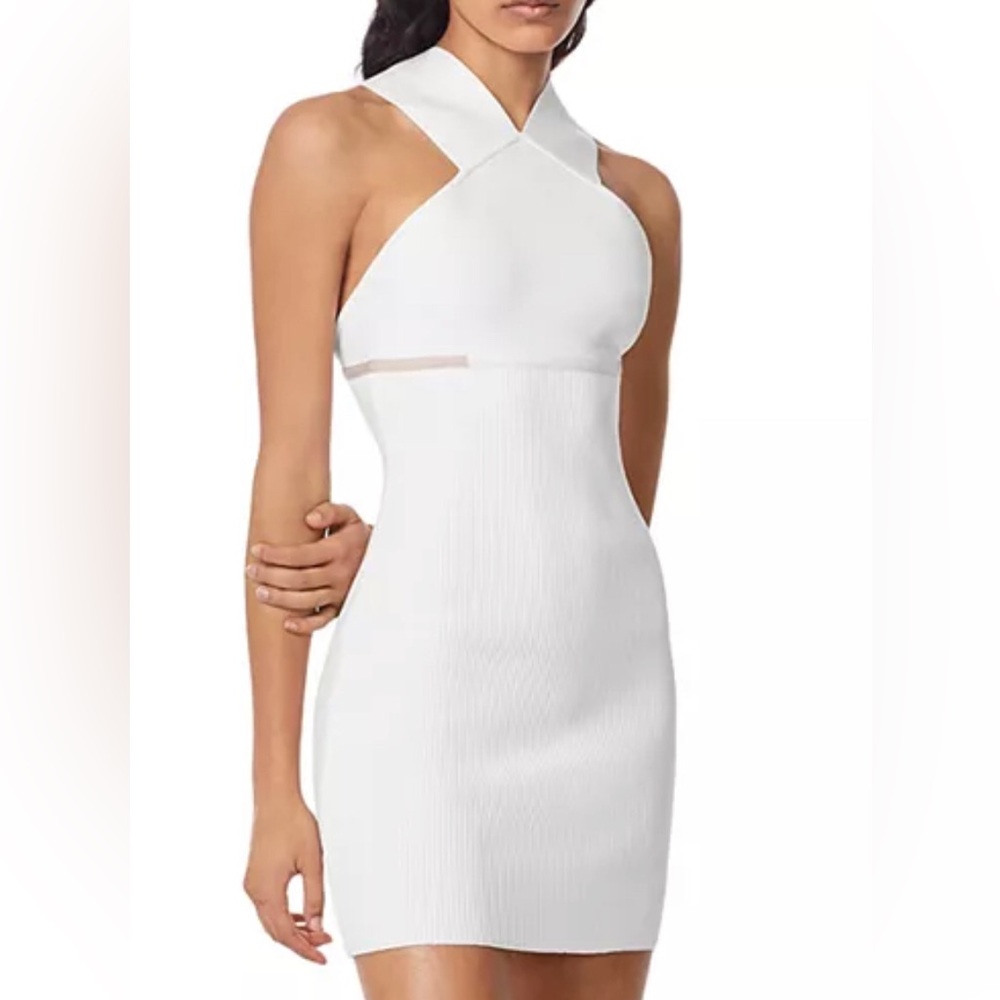 HERVÉ by Hervé Léger
Stripe Bandage Mini Dress